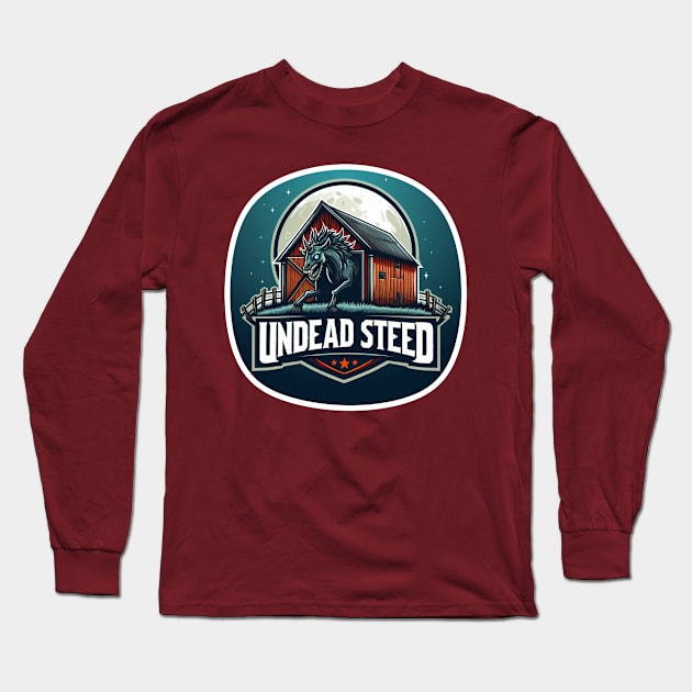 Undead Steed Long Sleeve T-Shirt by WolfeTEES